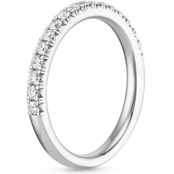 1ct Round Conflict Free Wedding Ring 2-Piece Set - Picture 4 of 17